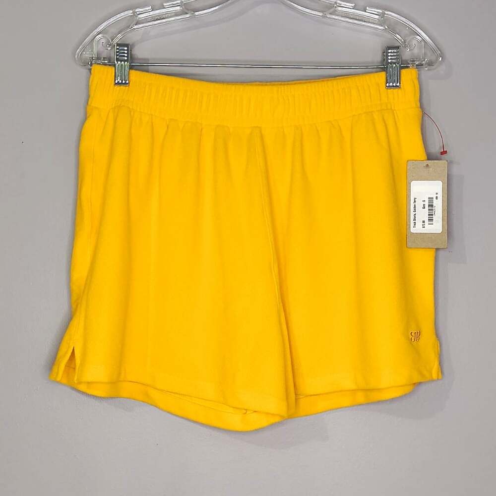 Albion Fit Track Shorts Womens S Golden Terry RN#135597